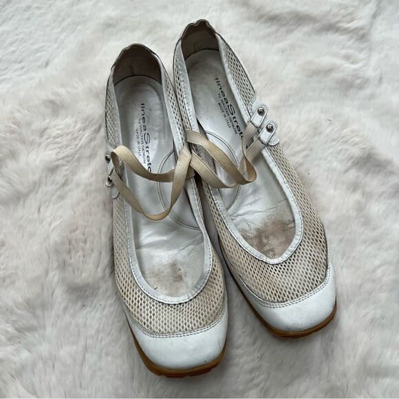 Linea Stretch by Walter Genuin Slip On Golf Shoes White Made in Italy womens 8 - Picture 4 of 9